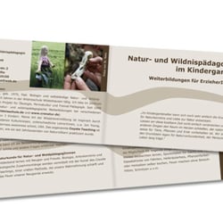Flyer für eine Wildnispädagogin.
