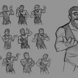 Innobert – pose ideas & sketch