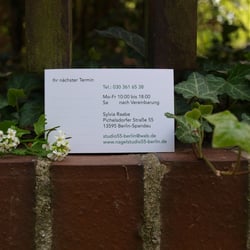 Business card back view