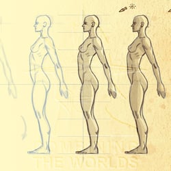 Zeichenunterricht: Anatomie / Körper / Profil 01