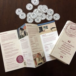 Corporate Design – Bibliotheksnetzwerk GU WEST / Folder & Sticker