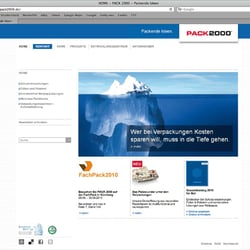 Pack2000 Corporate Design – Website