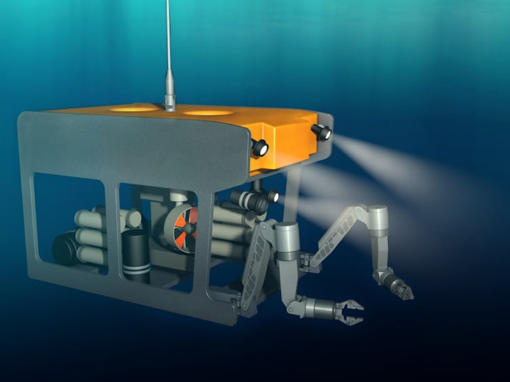 Visualisierung eines ROVs (Tauchroboter)