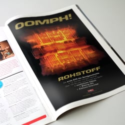 Anzeigengestaltung „OOMPH!“ (GUN Rec.)