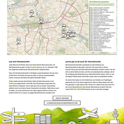 Menschenrechte im Stadtraum • Illustration und Webdesign
