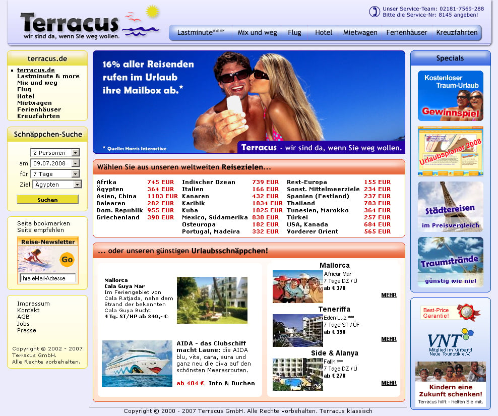 Startseite terracus.de