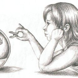 Illustration zum Thema Metamorphose