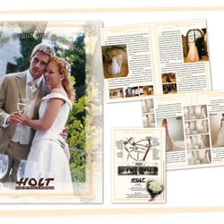Produkt- Imagebroschüre Hochzeitsmodeanbieter