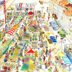 Südmarkt, Brussels, www.das-wimmelbuch.de