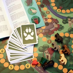 Spiel zum Thema Wolf und Wald