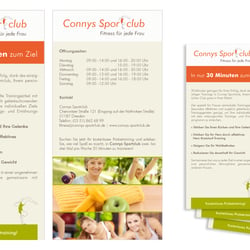 Flyer für einen Sportclub