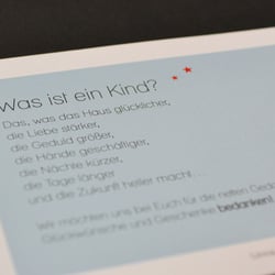 Geburtskarte | Sterne | blau