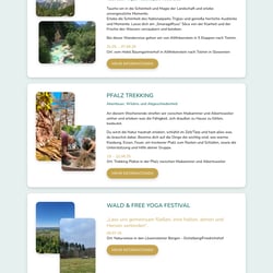 Webdesign – Wandern & Yoga Reisen