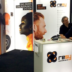 Messestand RESY (Reifen Einlagerungssystem)