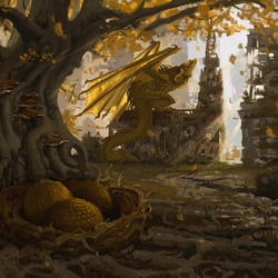 Goldener Drache