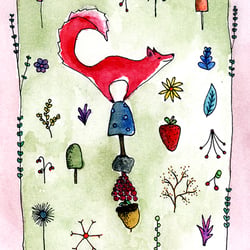Postkarte, Fuchs