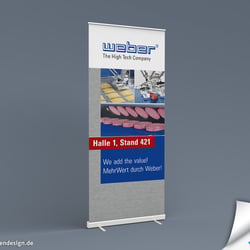 Roll-up für die Firma Weber Maschinenbau