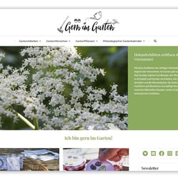 Webdesign für einen Gartenblog