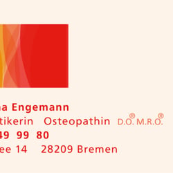 K. Engemann: Praxis für Osteopathie: Visitenkarte