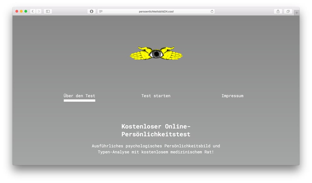 Website des Tests