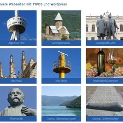 Navigation in den Übersichten über Bilder als Raster