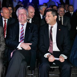 Horst Seehofer und Dr.Vural Ünlü, der Vorstandsvorsitzende des tgb
