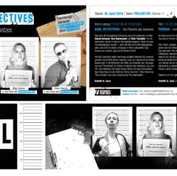 Flyer: Lesebühne „Kuhl Detectives“