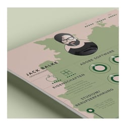 Lebenslauf als Infografik Nr. 3