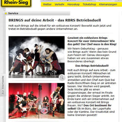 Radio Bonn Brings Betriebsduell