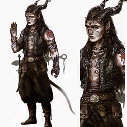 Pathfinder, Tiefling, Adobe Photoshop