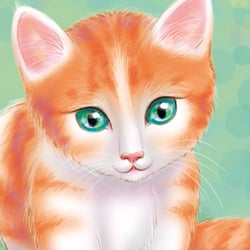 Kitten, Illustration für Kinderbuch | Digital Painting