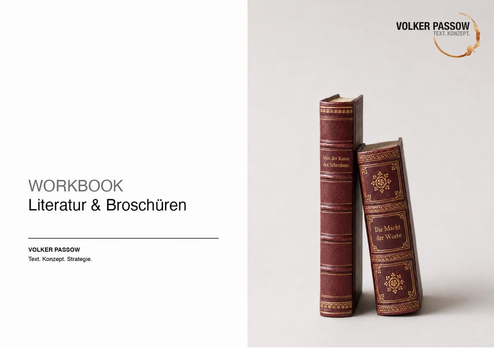 Workbook Literatur & Broschüren