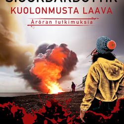 Die schwarze Lava des Todes. Coverdesign für einen isländischen Thriller. BlueMoon Verlag, Finnland.