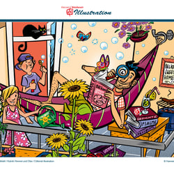 04 = Hamburger Abendblatt / Rubrik Himmel und Elbe / Editorial Illustration