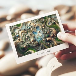 Postkarte – Druck in Szene