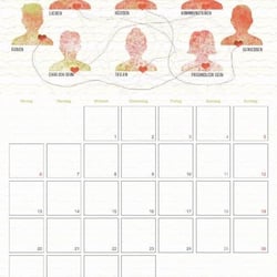Liebe macht glücklich / Monatskalender