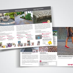 6-seitiger Wickelfalz-Flyer Hersteller Qualitätsbaustoffe