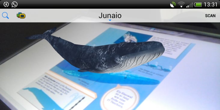 Augmented Reality Blauwal