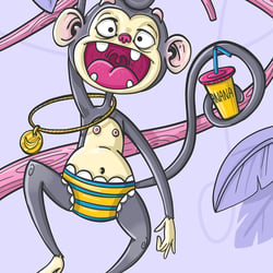 Mischung aus Illustrationen, Charakterdesign, Maskottchen
