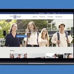 Website der Universität Marburg