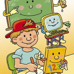 „Ich freue mich auf die Schule“, Cover-Illustration