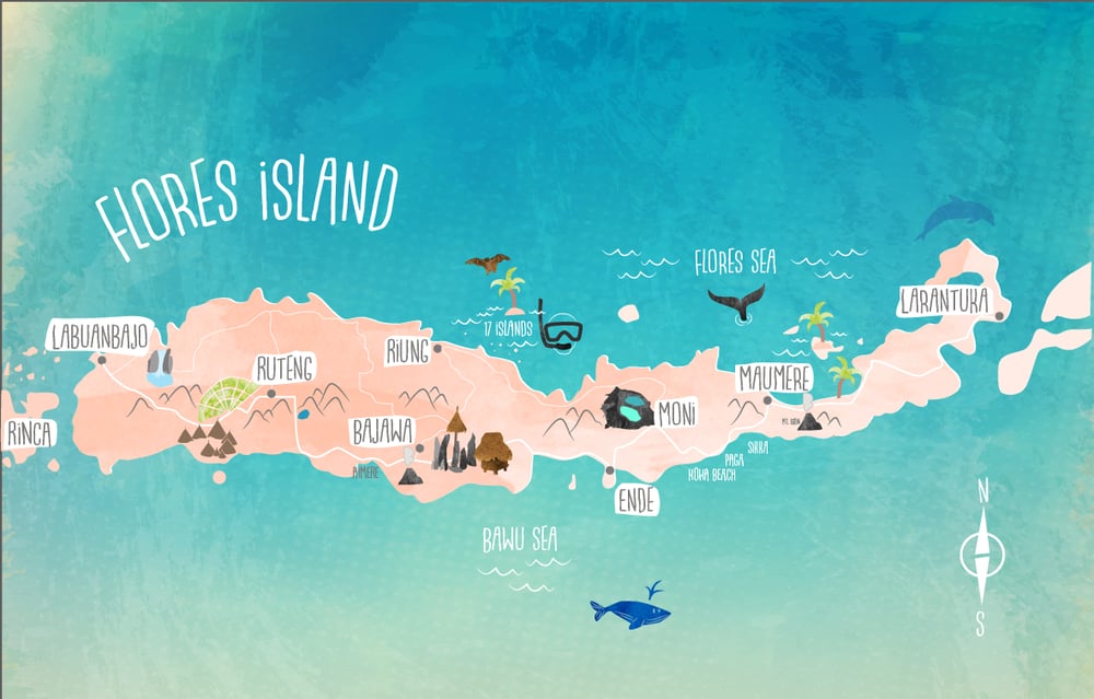 Map of Flores – freies Buchprojekt