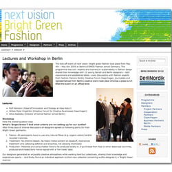 Webdesign Bright Green Fashion für Create Berlin e.V.