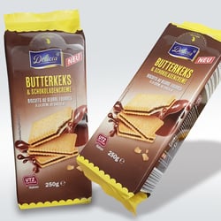 Visual Unlimited NORMA Verpackungsdesign Butterkeks und Schokoladencreme