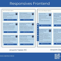 Responsives Frontend des Blog