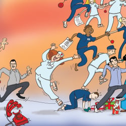 Weihnachtskarte 2016 für die Firma Maskemed, Berlin