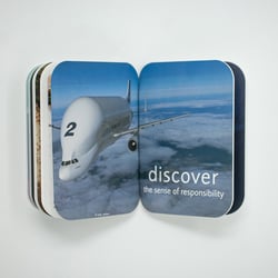 Airbus | discover |  Buchgestaltung im Rahmen des Event-Designs auf der ILA in Berlin
