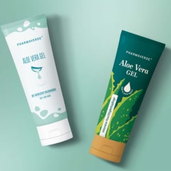 RELAUNCH PACKAGING DESIGN Aloe Vera Gel // PHARMAVERDE – 2 Kontepte
