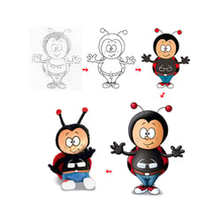 Character-Design: McGlückli (Maskottchen von McOptik)