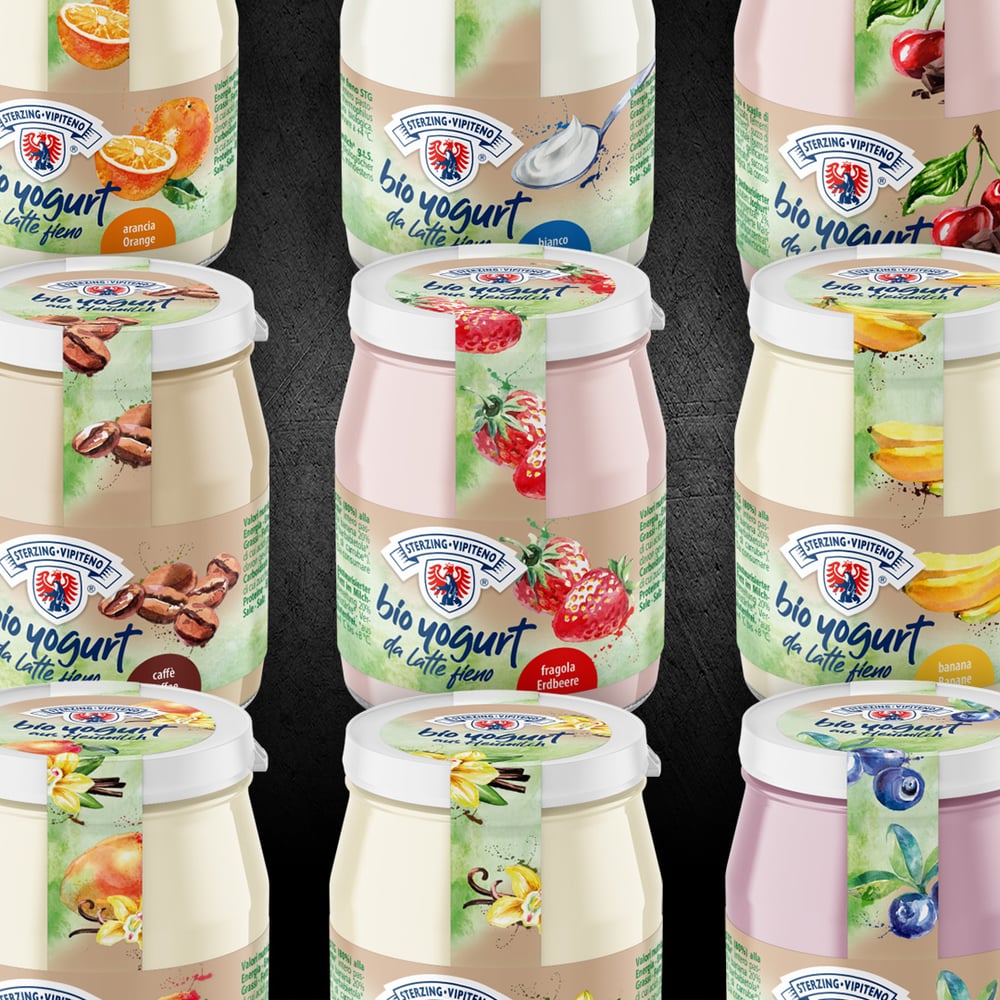 Bio Heumilchjoghurt im Glas 150g – Etikett und Siegeletikett